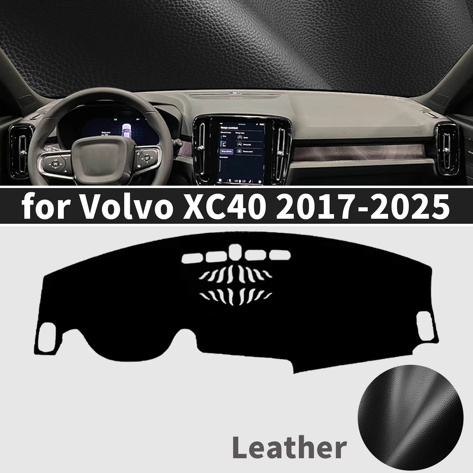 for Volvo XC40 2017 2018 2019-2025 EV Dashboard Cover Mat Sunshade Anti‑Slip Dash Carpet Protector Interior Parts Accessories
for Volvo XC40 2017 2018 2019-2025 EV Dashboard Cover Mat Sunshade Anti‑Slip Dash Carpet Protector Interior Parts Accessories