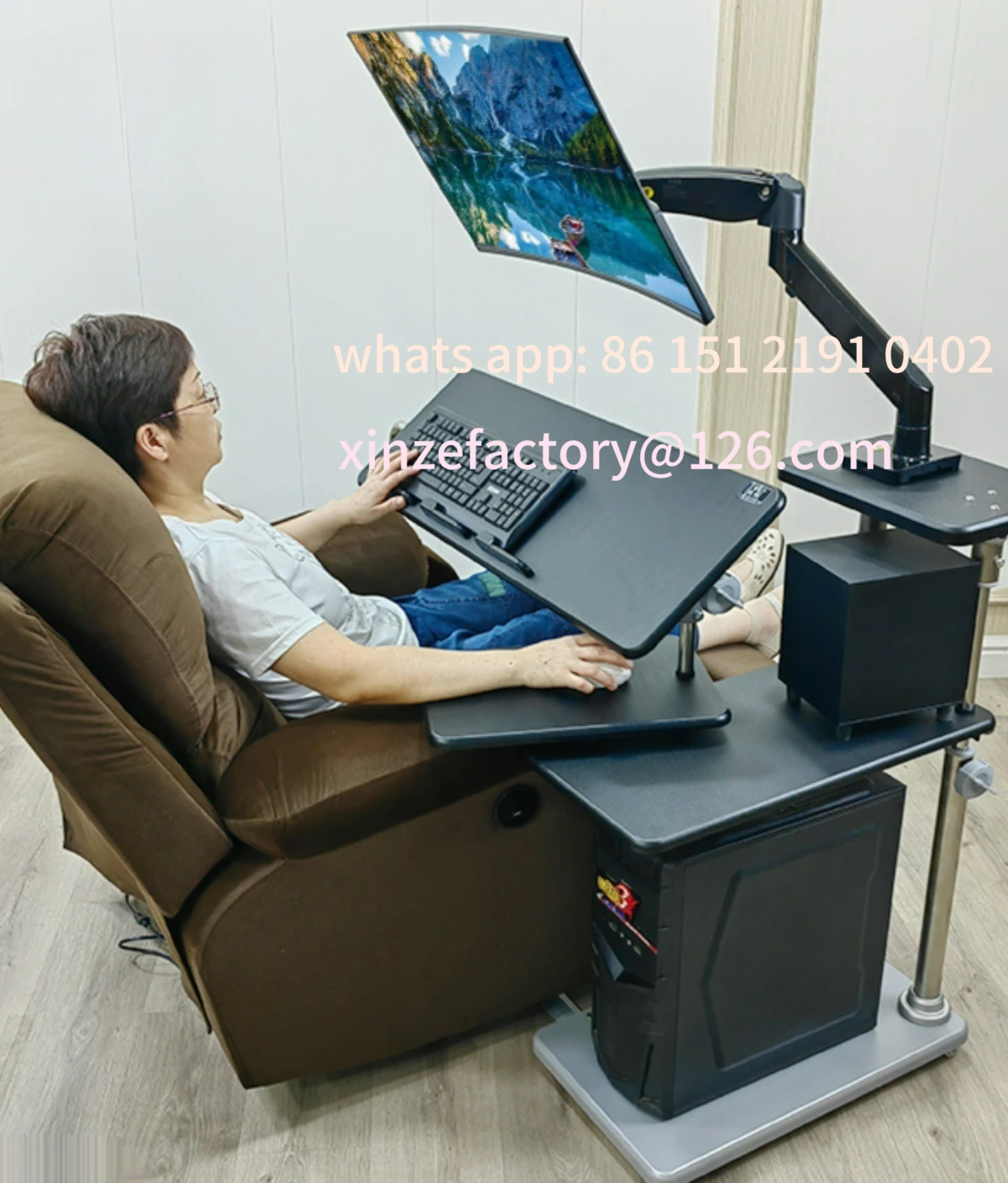 Customizable Bedside Computer Desk Desktop Lifting Table Lazy Robotic Arm Bracket Cockpit Suspension Bracket
Customizable Bedside Computer Desk Desktop Lifting Table Lazy Robotic Arm Bracket Cockpit Suspension Bracket