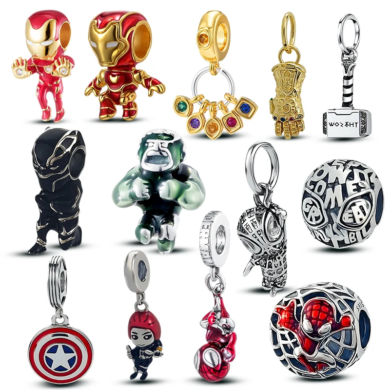Marvel Avengers Inspired Charm Beads Compatible With European Bracelets, Superhero DIY Making Jewelry Gift For Fans Daily Wear.
Marvel Avengers Inspired Charm Beads Compatible With European Bracelets, Superhero DIY Making Jewelry Gift For Fans Daily Wear.