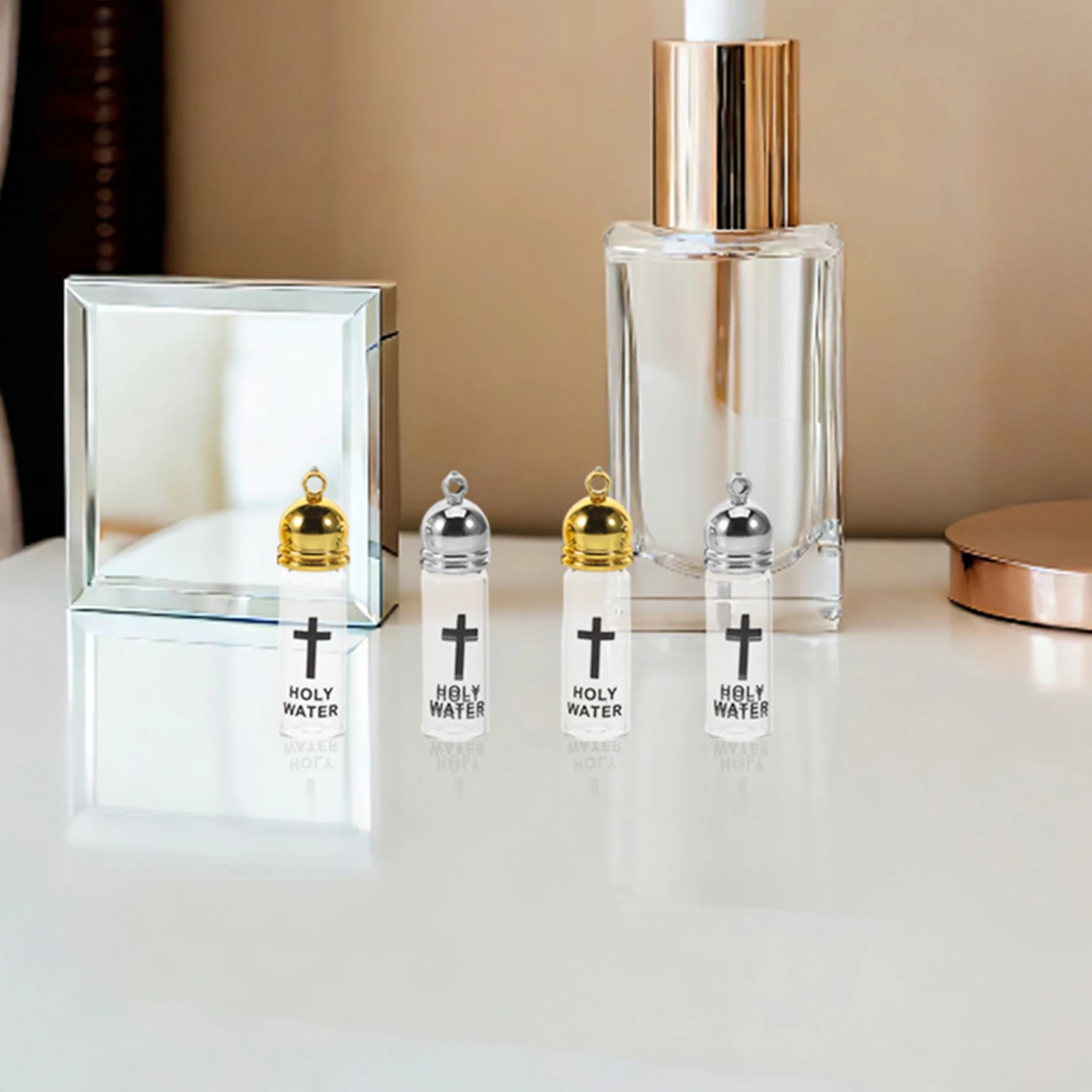 6Pcs Glass Holy Water Containers Clear Mini Bottle with Cross Detail for Religious Ceremony Catholic Christian Event Reusable
6Pcs Glass Holy Water Containers Clear Mini Bottle with Cross Detail for Religious Ceremony Catholic Christian Event Reusable