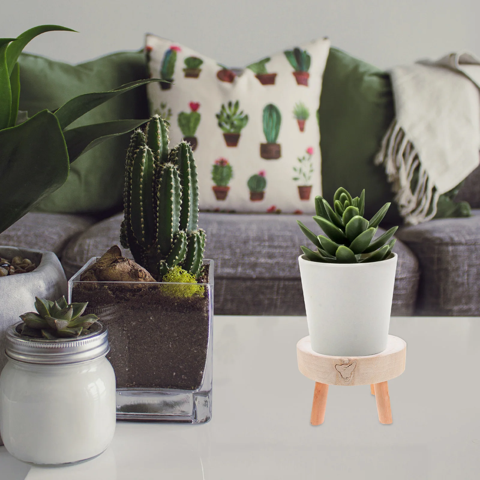 Modern Style Flowerpot Rack Decorative Stool Storage Vase Holder Khaki S Size Stable Plant Pot Display Shelf
Modern Style Flowerpot Rack Decorative Stool Storage Vase Holder Khaki S Size Stable Plant Pot Display Shelf