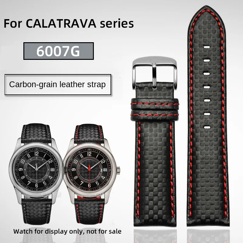 For Patek Philippe Carbon grain leather strap PP CALATRAVA series 6007G watch strap bracelet 20mm watch bands watch accessories8
For Patek Philippe Carbon grain leather strap PP CALATRAVA series 6007G watch strap bracelet 20mm watch bands watch accessories8