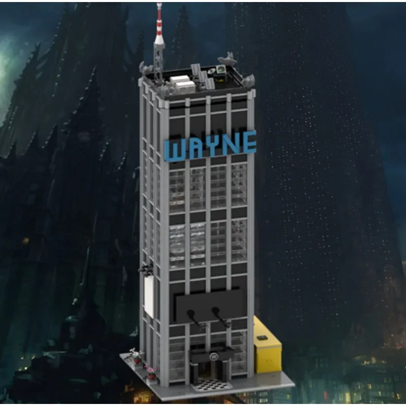 3456PCS MOC Creative Street View Wayne Tower Modular Model Architecture Building Block Education Assembly Model Toy Gift
3456PCS MOC Creative Street View Wayne Tower Modular Model Architecture Building Block Education Assembly Model Toy Gift