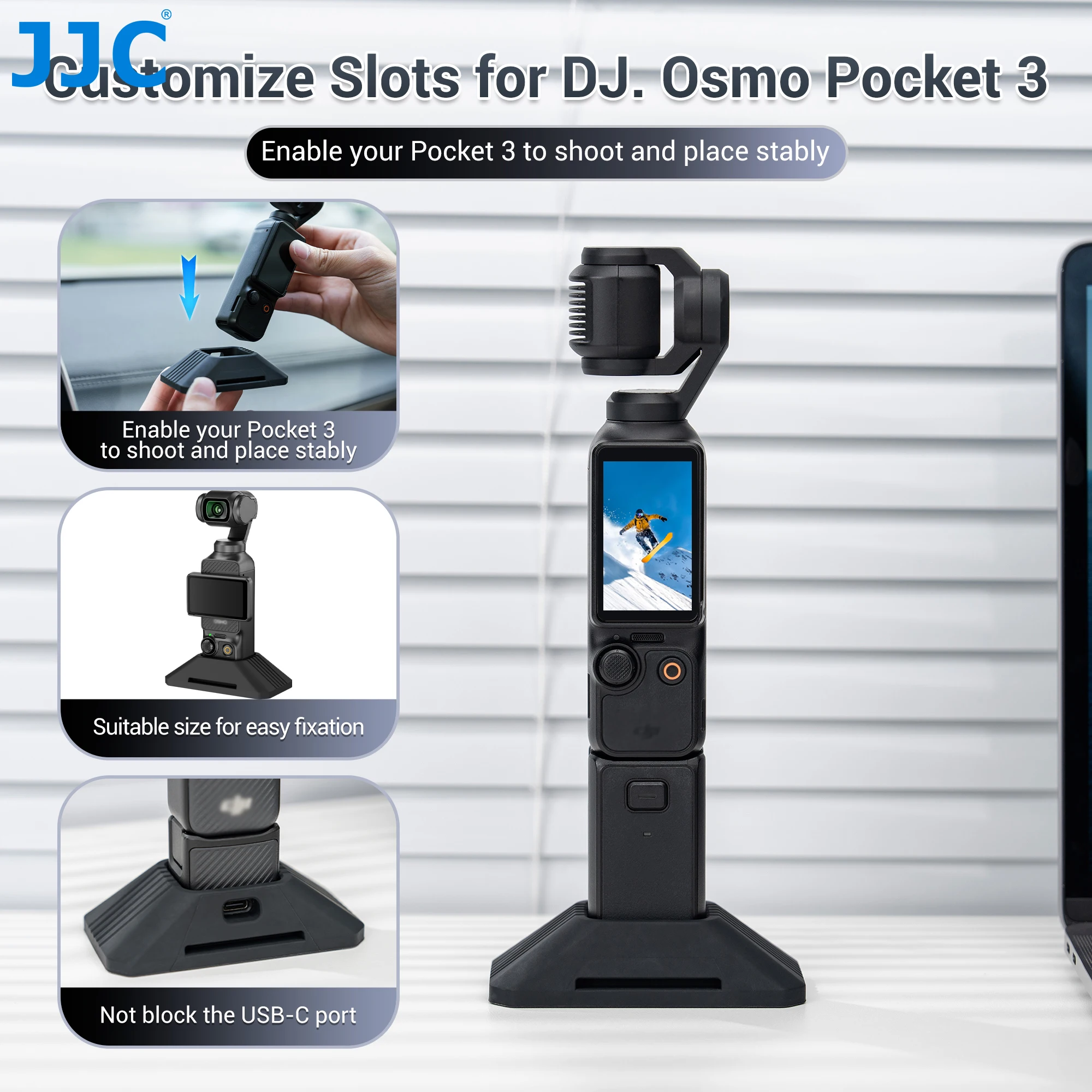 JJC Silicone Non-Slip Desktop Mount for DJI Osmo Pocket 4 3 Stand Base Charging Opening DJI OSMO Pocket 4 3 Accessories
JJC Silicone Non-Slip Desktop Mount for DJI Osmo Pocket 4 3 Stand Base Charging Opening DJI OSMO Pocket 4 3 Accessories