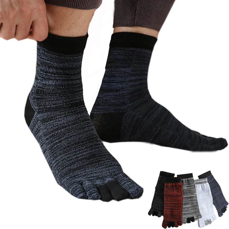 5 Pairs Japanese Style Men's Harajuku Toe Socks Retro Breathable Sweat-Absorbing Cotton Casual 5-Finger Crew Socks Four Seasons
5 Pairs Japanese Style Men's Harajuku Toe Socks Retro Breathable Sweat-Absorbing Cotton Casual 5-Finger Crew Socks Four Seasons