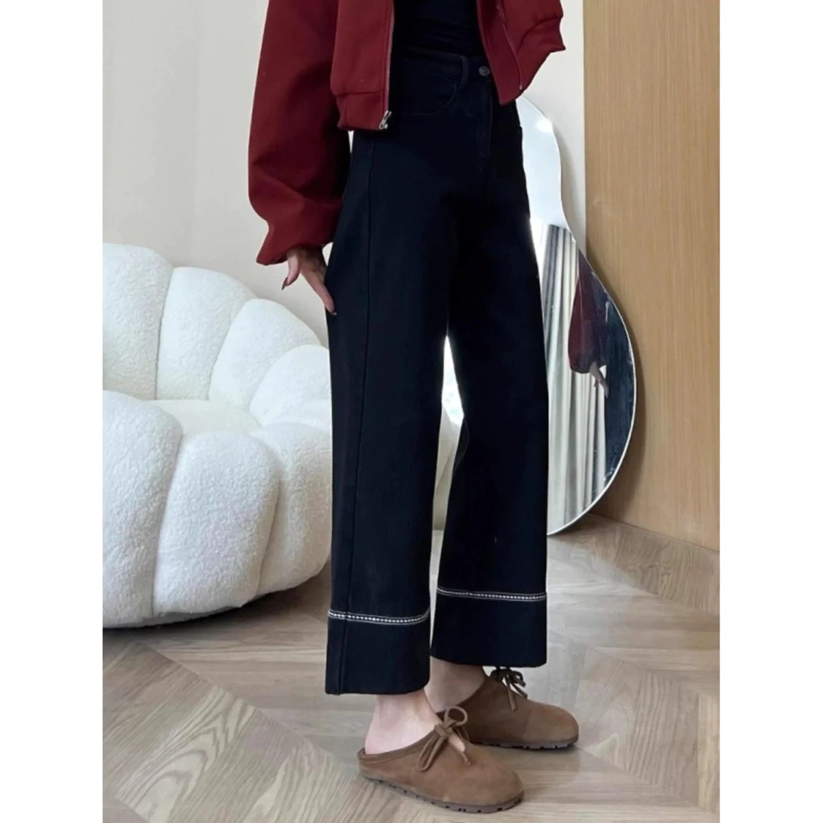 High Waist Straight Leg Jeans plus Size Women's Loose Fit Versatile High Elasticity Summer Casual Cotton Polyester Blend
High Waist Straight Leg Jeans plus Size Women's Loose Fit Versatile High Elasticity Summer Casual Cotton Polyester Blend