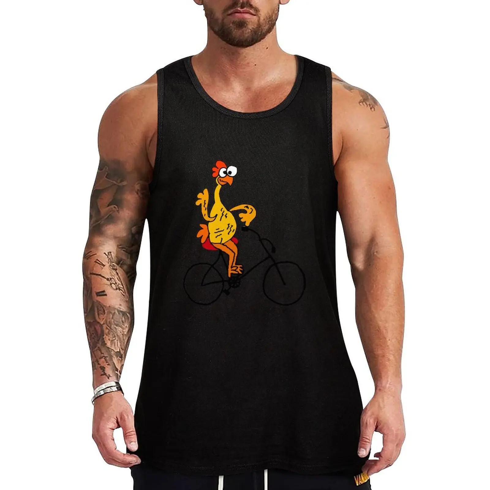 Funny Rubber Chicken Riding Bicycle Tank Top Street Style Casual Tank Top Urban Sleeveless Top
Funny Rubber Chicken Riding Bicycle Tank Top Street Style Casual Tank Top Urban Sleeveless Top