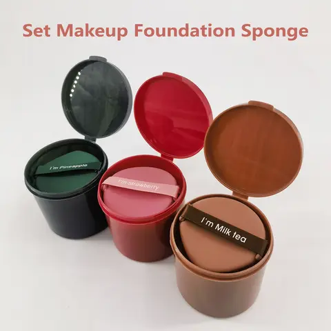 7pcs Makeup Sponge For Face Cream and Powder Concealer Powder Makeup Machine Sponge Puff Makeup Tool Women Make Up Accessories
