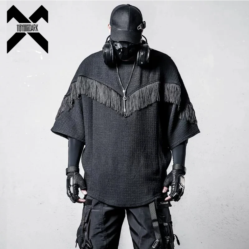 Men Summer Patchwork Tassel Batwing Sleeve T-Shirt Loose Black Top Casual Oversized Streetwear Short Sleeve Tee
Men Summer Patchwork Tassel Batwing Sleeve T-Shirt Loose Black Top Casual Oversized Streetwear Short Sleeve Tee