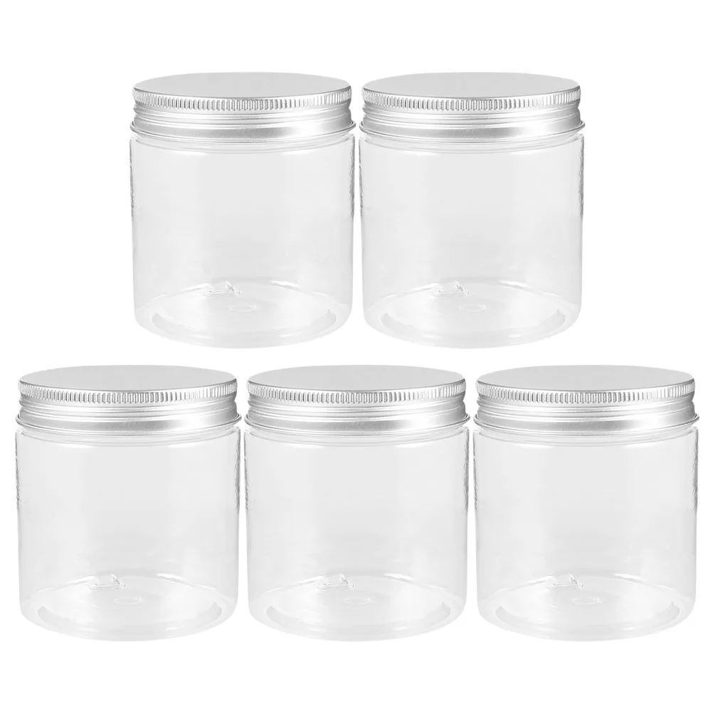 5pcs Mini Aluminum Cover Wide Mouth 200ml Plastic Bottles Silver Lid Storage Jars for Kitchen RV Portable Empty Containers
5pcs Mini Aluminum Cover Wide Mouth 200ml Plastic Bottles Silver Lid Storage Jars for Kitchen RV Portable Empty Containers
