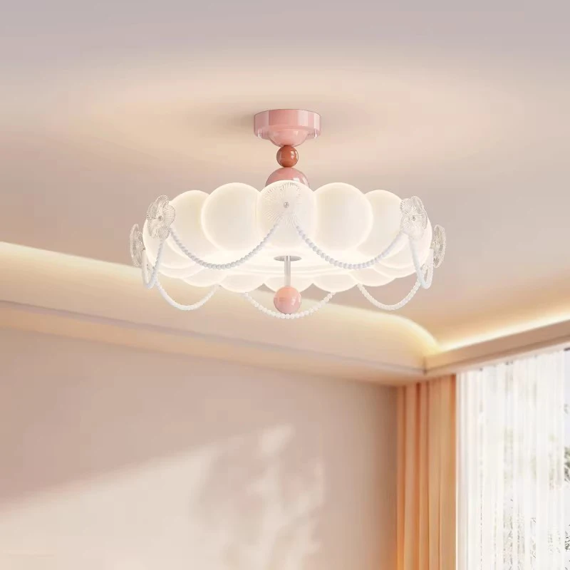 French Cream Style Children's Room Ceiling Lamps Glass Petal Pearl Cloud Lamp Warm Princess Room Boy Girl Bedroom Ceiling Lights
French Cream Style Children's Room Ceiling Lamps Glass Petal Pearl Cloud Lamp Warm Princess Room Boy Girl Bedroom Ceiling Lights