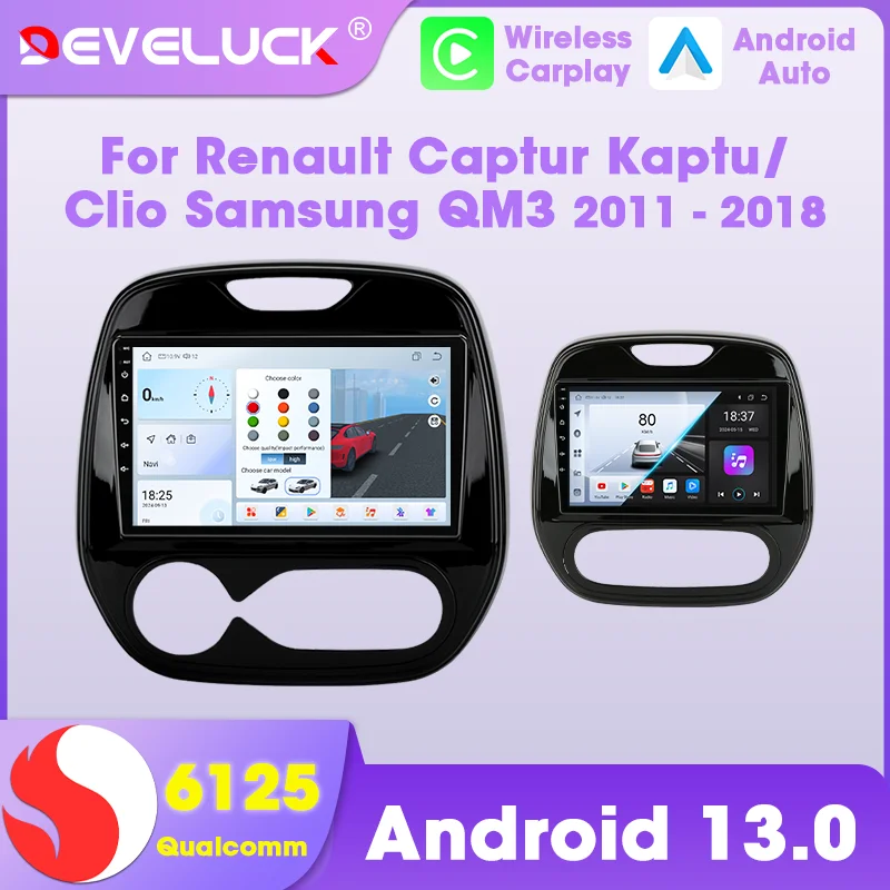 Wireless CarPlay Android Auto Car Radio for Renault Captur Kaptur CLIO Samsung QM3 2011-2018 Multimedia Screen Stereo Head Unit
Wireless CarPlay Android Auto Car Radio for Renault Captur Kaptur CLIO Samsung QM3 2011-2018 Multimedia Screen Stereo Head Unit