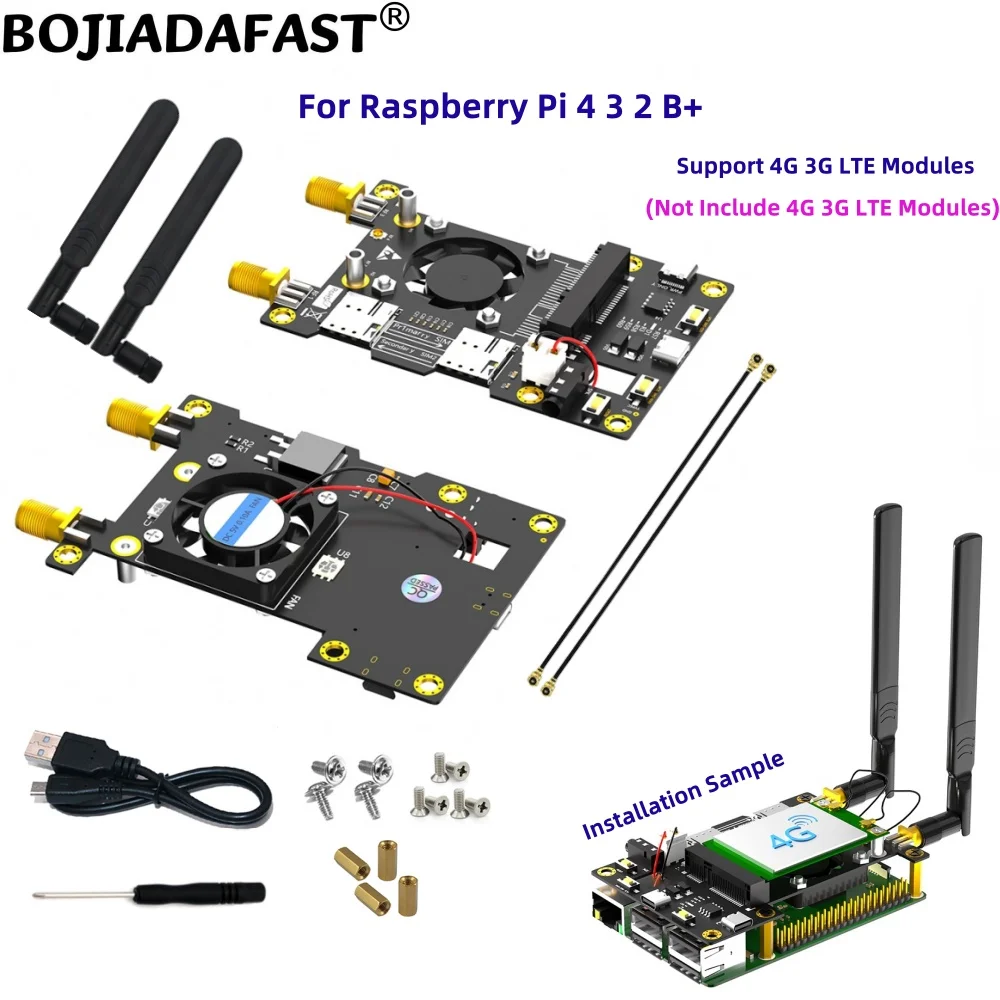4G 3G LTE Module Modem Mini PCI-E MPCIe Adapter Dual Nano SIM Card Holder + 2 Antennas For Raspberry Pi 4 3 2 B+
4G 3G LTE Module Modem Mini PCI-E MPCIe Adapter Dual Nano SIM Card Holder + 2 Antennas For Raspberry Pi 4 3 2 B+