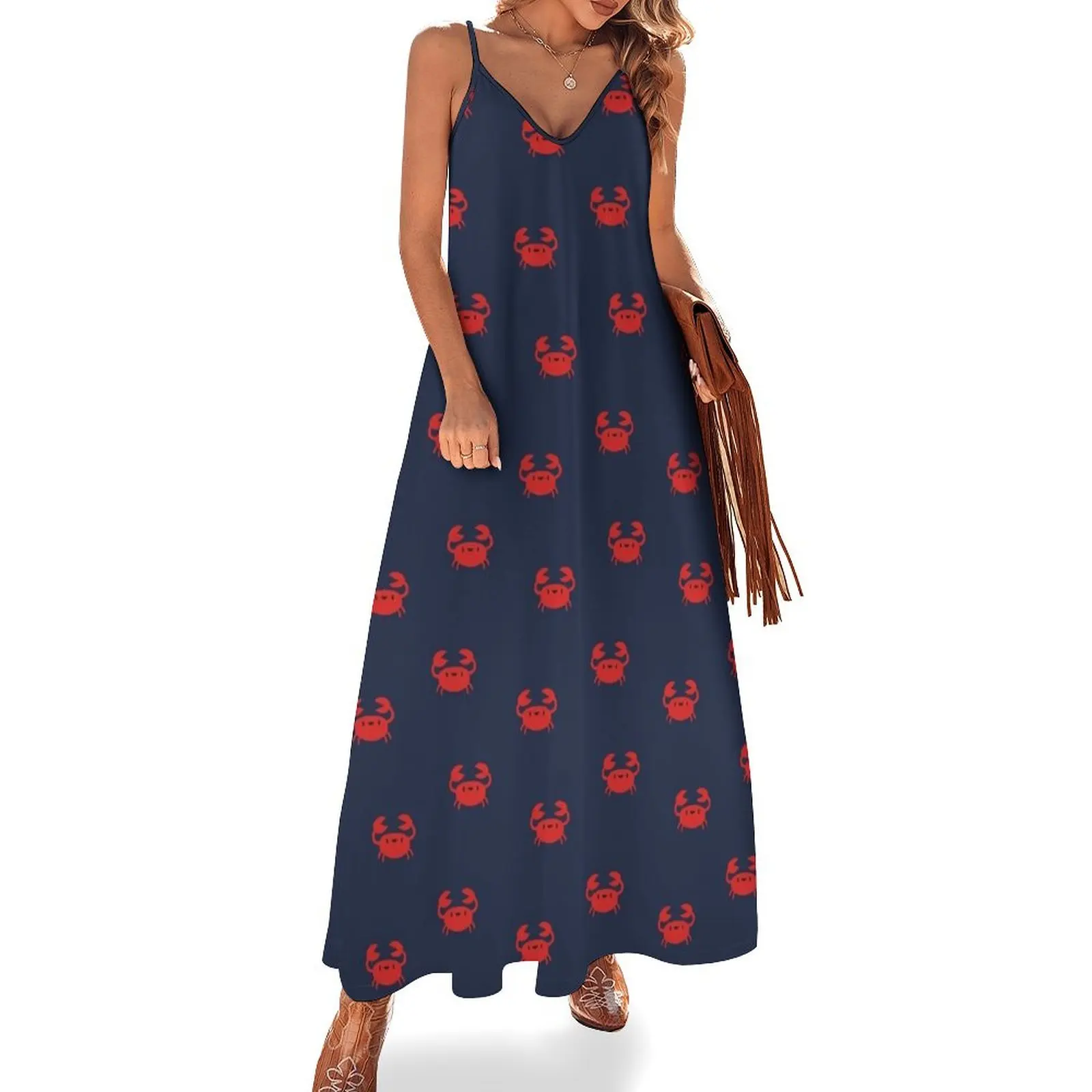 Happy Little Crabs - Navy Blue Sleeveless Dress women clothes Woman dresses Dress vintage Dress
Happy Little Crabs - Navy Blue Sleeveless Dress women clothes Woman dresses Dress vintage Dress