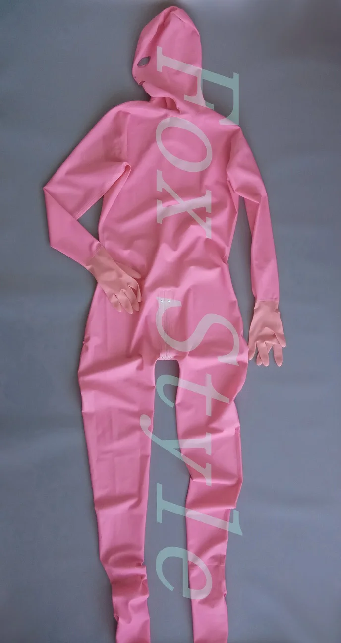 Pink color sexy latex catsuit for women's catsuit rubber latex clothing full cover body suit
Pink color sexy latex catsuit for women's catsuit rubber latex clothing full cover body suit