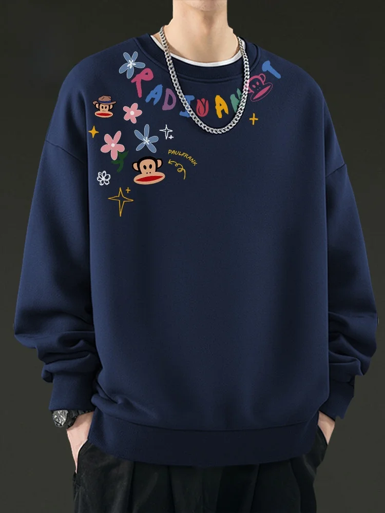 Monkey round Ne Fce Lined Print Sweatirt Men's Winter Faion Brand Design Thiened Comfortable Cotton Pol...
Monkey round Ne Fce Lined Print Sweatirt Men's Winter Faion Brand Design Thiened Comfortable Cotton Pol...