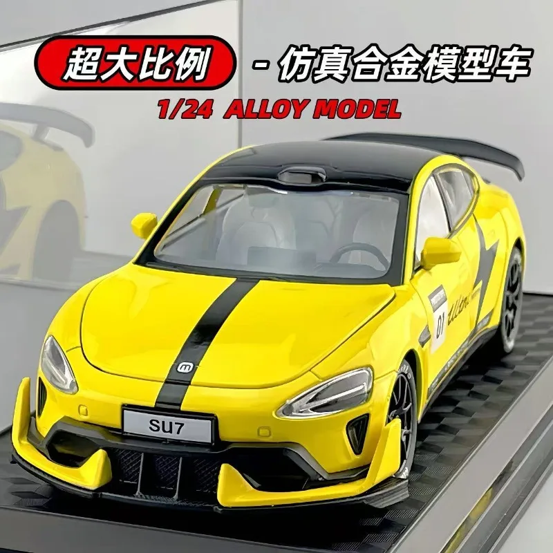 1:24 SU7 Ultra Alloy Car Model With Full Open Doors Pull Back Function Shock Absorption And Light Sound Effects For Collection
1:24 SU7 Ultra Alloy Car Model With Full Open Doors Pull Back Function Shock Absorption And Light Sound Effects For Collection