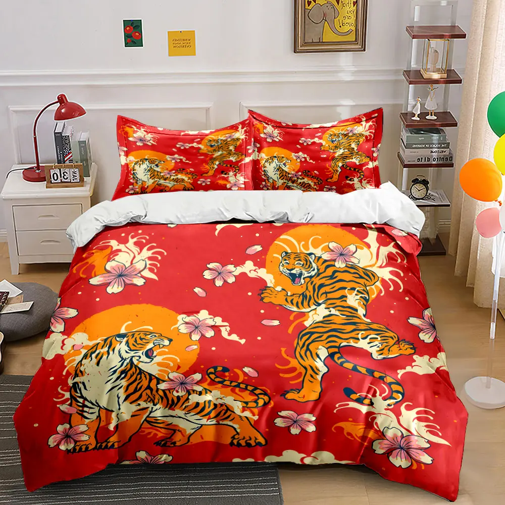 Tigers with cherry blossoms and rising sun Printed Duvet Cover Set1 Duvet Cover+2 PillowcaseMulti Size Bedroom Bedding Decor
Tigers with cherry blossoms and rising sun Printed Duvet Cover Set1 Duvet Cover+2 PillowcaseMulti Size Bedroom Bedding Decor