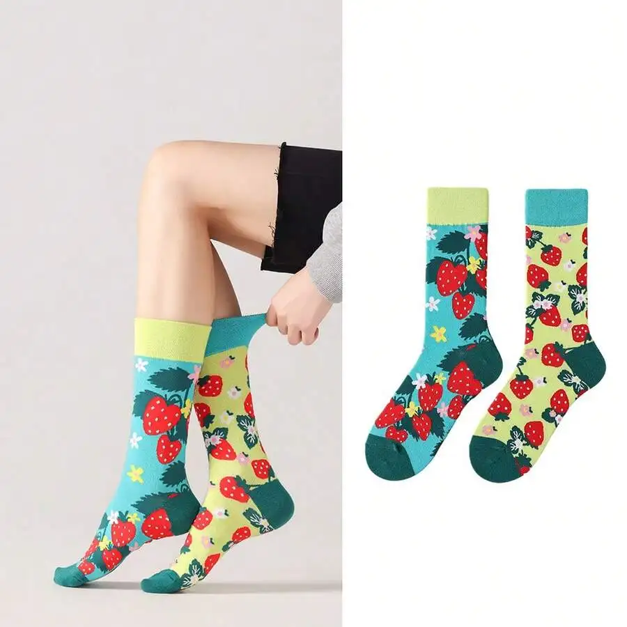 Strawberry Print Mid-Calf Socks For Women And Men Hip Hop Street Style
Strawberry Print Mid-Calf Socks For Women And Men Hip Hop Street Style