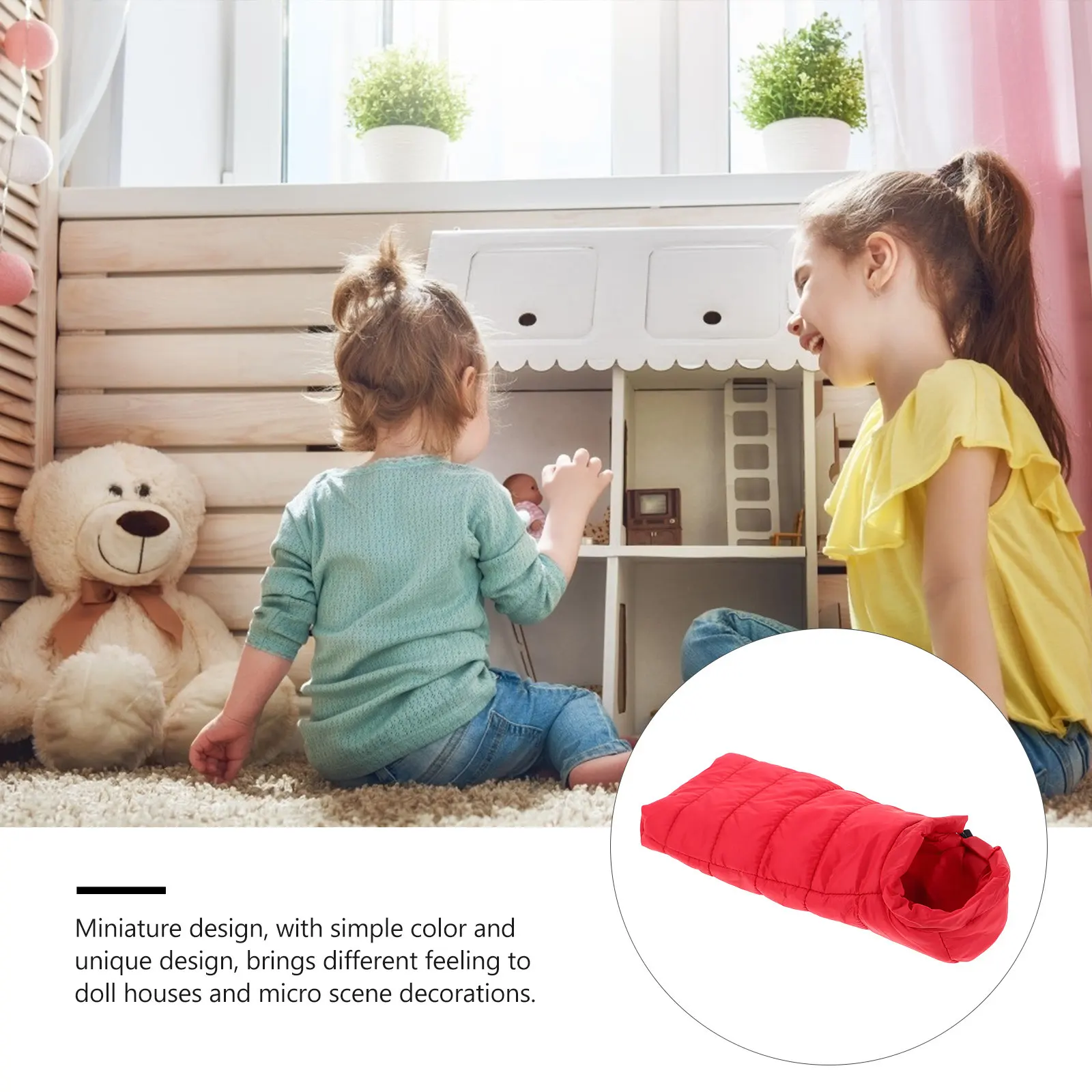 Miniature Sleeping Bag for Camping Scene Detailed Dollhouse Furniture Ideal Outdoor Adventure Setup Kids Imaginative Play Skill
Miniature Sleeping Bag for Camping Scene Detailed Dollhouse Furniture Ideal Outdoor Adventure Setup Kids Imaginative Play Skill