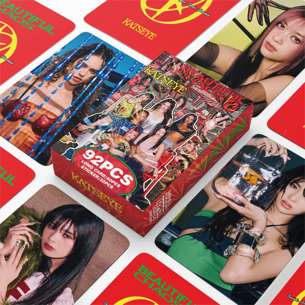 92Pcs/Set Kpop Idol KATSEYE New Album BEAUTIFULCHAOS Lomo Cards LARA DANIELA HD Printd Photocards Stickers MANON MEGAN Fans Gift
92Pcs/Set Kpop Idol KATSEYE New Album BEAUTIFULCHAOS Lomo Cards LARA DANIELA HD Printd Photocards Stickers MANON MEGAN Fans Gift