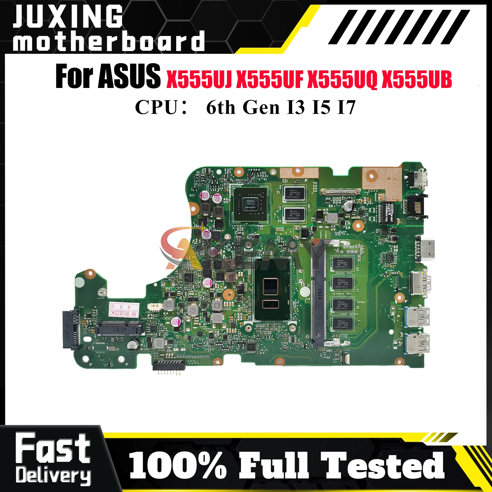 X555UJ Laptop Motherboard For ASUS VivoBook A555U X555UJ X555UF F555U K555U FL5800U X555UB X555U X555UQ Mainboard I3 I5 I7 CPU
X555UJ Laptop Motherboard For ASUS VivoBook A555U X555UJ X555UF F555U K555U FL5800U X555UB X555U X555UQ Mainboard I3 I5 I7 CPU