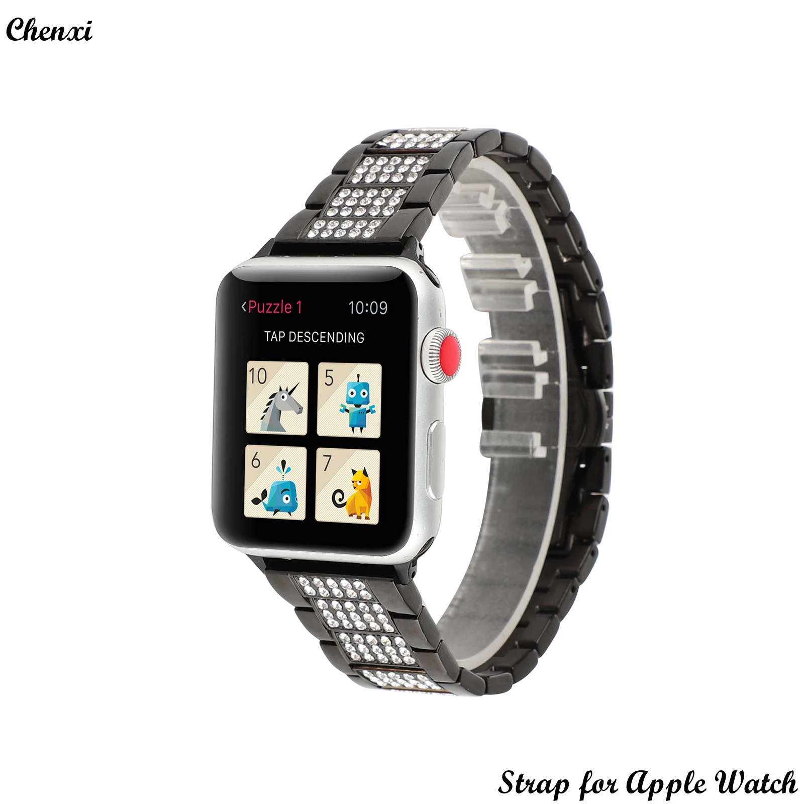 Браслет из нержавеющей стали для Apple Watch, металлический браслет с цепочкой и бриллиантами для Iwatch 87654321se, Iwatch Ultra
Браслет из нержавеющей стали для Apple Watch, металлический браслет с цепочкой и бриллиантами для Iwatch 87654321se, Iwatch Ultra