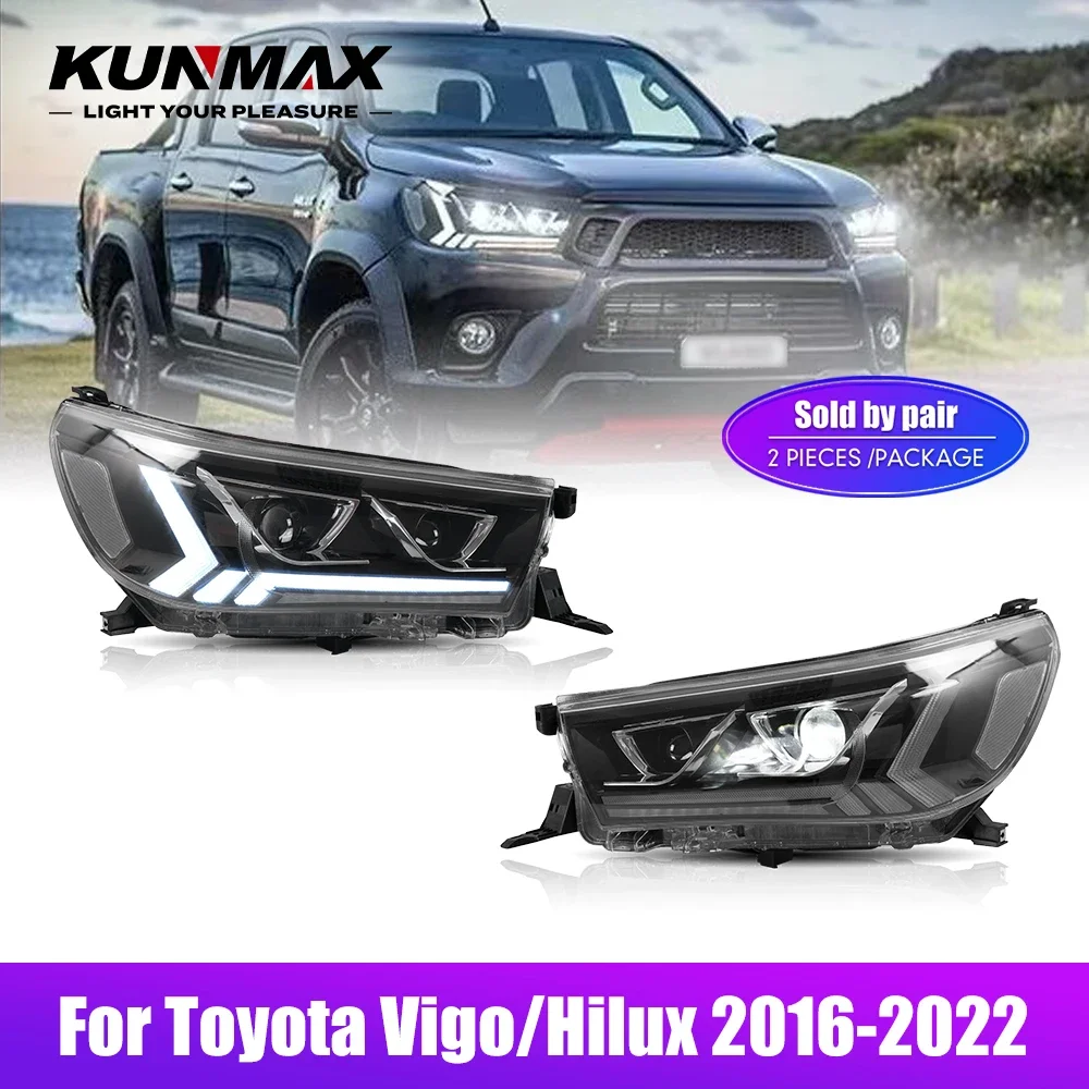 LED Car Headlight Assembly For Toyota Vigo/Hilux 2016-2022 Car Styling Head Lamp DRL Tuning Light Plug And Play LED Headlights
LED Car Headlight Assembly For Toyota Vigo/Hilux 2016-2022 Car Styling Head Lamp DRL Tuning Light Plug And Play LED Headlights