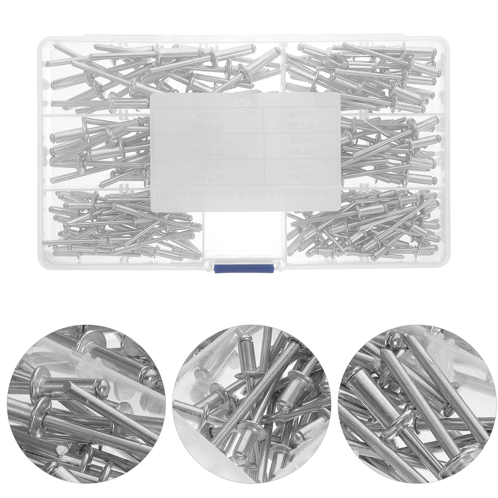 Aluminum Blind Rivets Assortments Durable Pop Fasteners Metal Mounting Hardware Rivet Gun Suitable Sheet Fabrications General
Aluminum Blind Rivets Assortments Durable Pop Fasteners Metal Mounting Hardware Rivet Gun Suitable Sheet Fabrications General