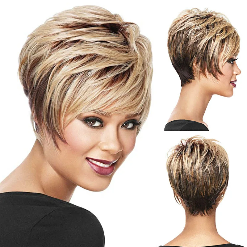 Женский разноцветный парик с боковой челкой в европейском и американском стиле, короткий прямой парик из синтетического высокотемпературного волокна, сетчатый парик из розового волокна
Женский разноцветный парик с боковой челкой в европейском и американском стиле, короткий прямой парик из синтетического высокотемпературного волокна, сетчатый парик из розового волокна