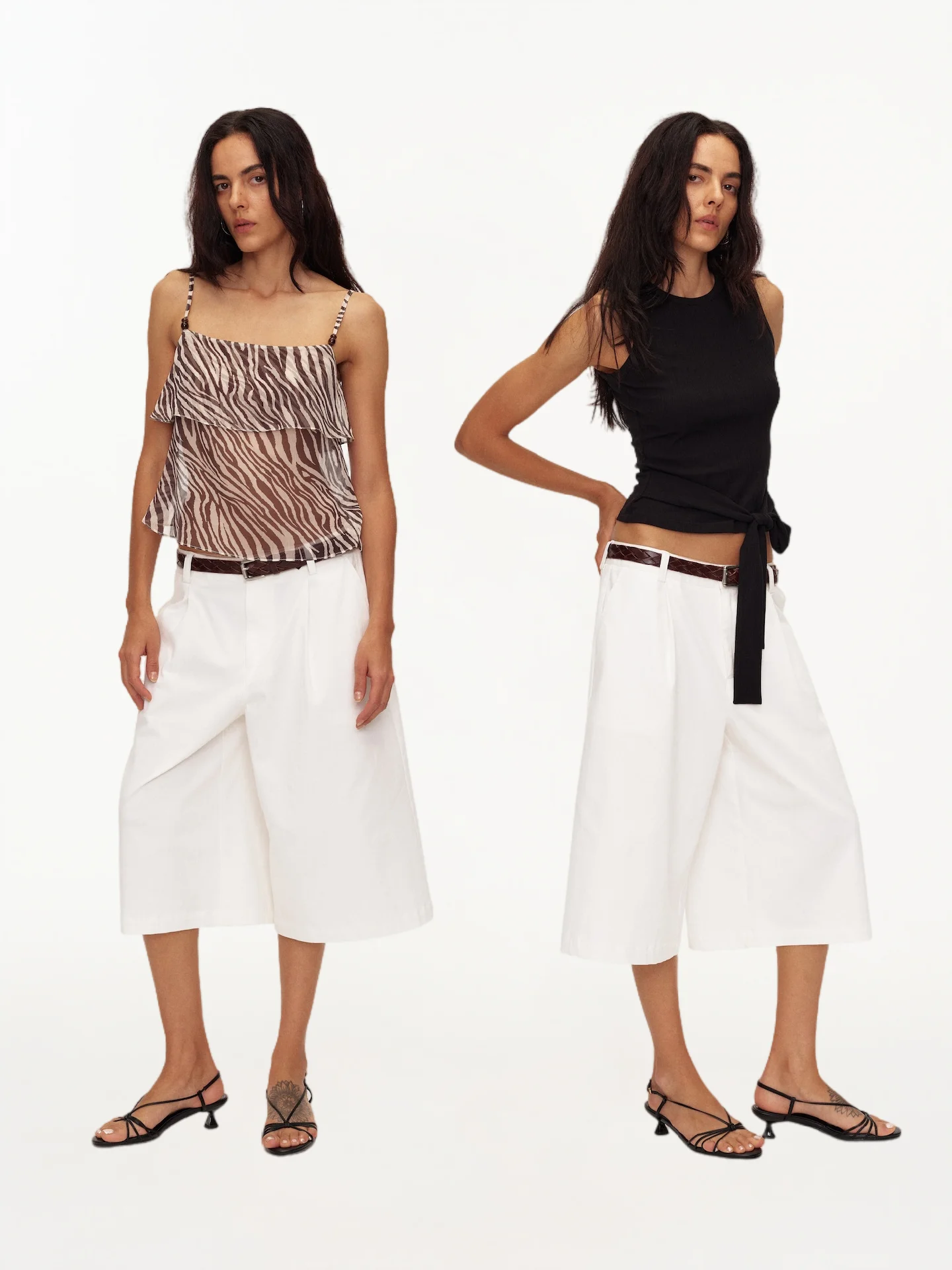 White Casual Loose Wide Leg Seven-Foot Pants Versatile Mid-Calf Summer Trousers for Women Comfortable Natural Waist Cotton Blend
White Casual Loose Wide Leg Seven-Foot Pants Versatile Mid-Calf Summer Trousers for Women Comfortable Natural Waist Cotton Blend