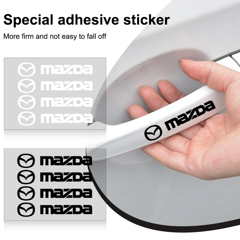 4 шт. наклейки на дверные ручки автомобиля, наклейки на зеркало заднего вида, эмблема для Mazda 2 3 4 5 6 7 8 323 626 CX5 CX7 CX9 RX8 MX3 MX5 CX-9
4 шт. наклейки на дверные ручки автомобиля, наклейки на зеркало заднего вида, эмблема для Mazda 2 3 4 5 6 7 8 323 626 CX5 CX7 CX9 RX8 MX3 MX5 CX-9