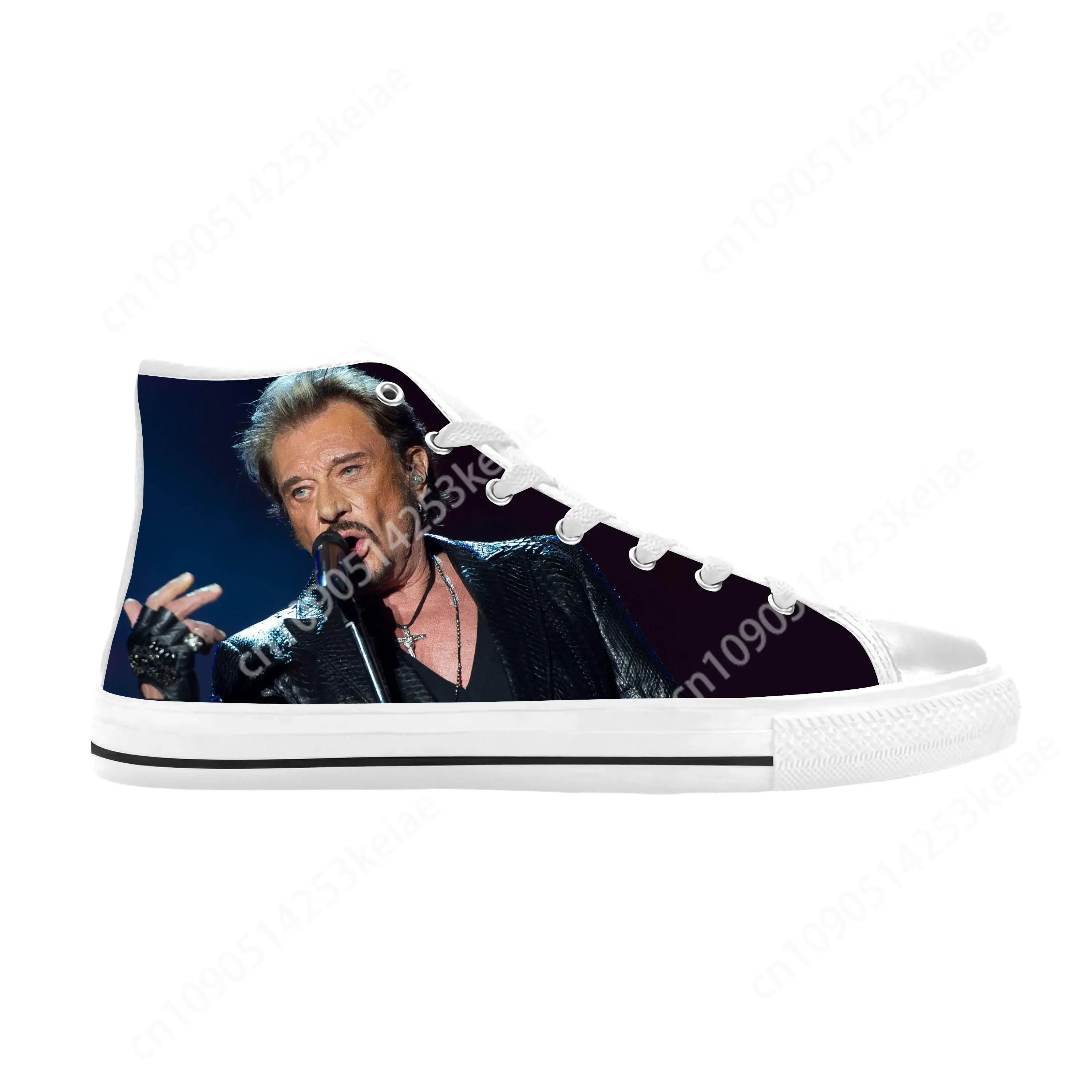 Hot France Johnny Hallyday Rock Star Singer Music Casual Cloth Shoes High Top Comfortable Breathable Custom Men Women Sneakers
Hot France Johnny Hallyday Rock Star Singer Music Casual Cloth Shoes High Top Comfortable Breathable Custom Men Women Sneakers