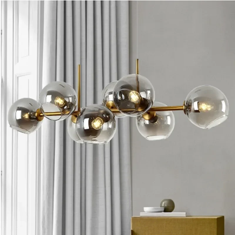 Modern Modern Large Glass Globe Chandelier Magic Bean Chandeliers Personalized Molecular Metal Lighting Fixtures
Modern Modern Large Glass Globe Chandelier Magic Bean Chandeliers Personalized Molecular Metal Lighting Fixtures
