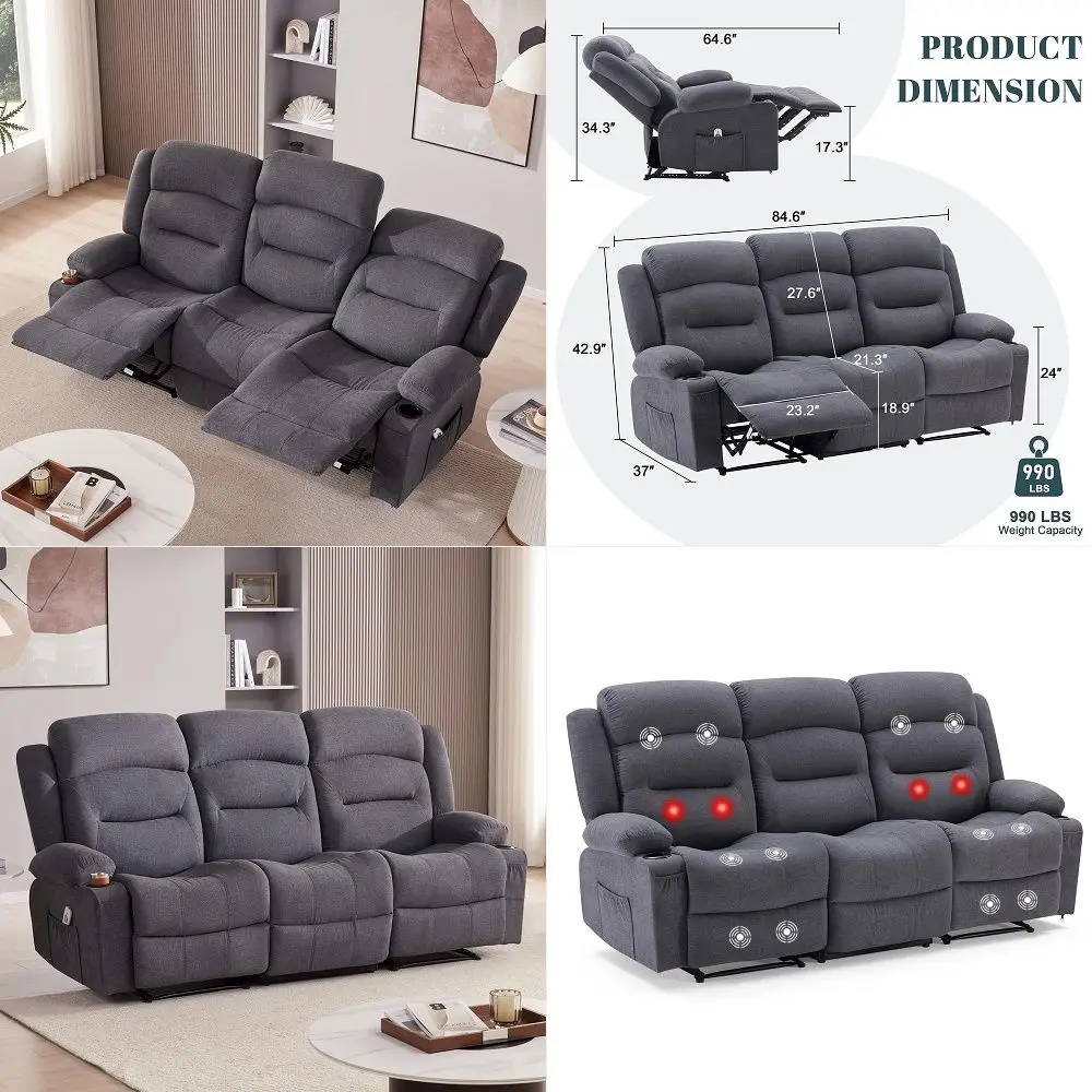 Loveseat Recliner Sofa, Manual Reclining Loveseat with Removable Armrest, Dutch Velvet Recliner Loveseat for Adults with 2Tier
Loveseat Recliner Sofa, Manual Reclining Loveseat with Removable Armrest, Dutch Velvet Recliner Loveseat for Adults with 2Tier