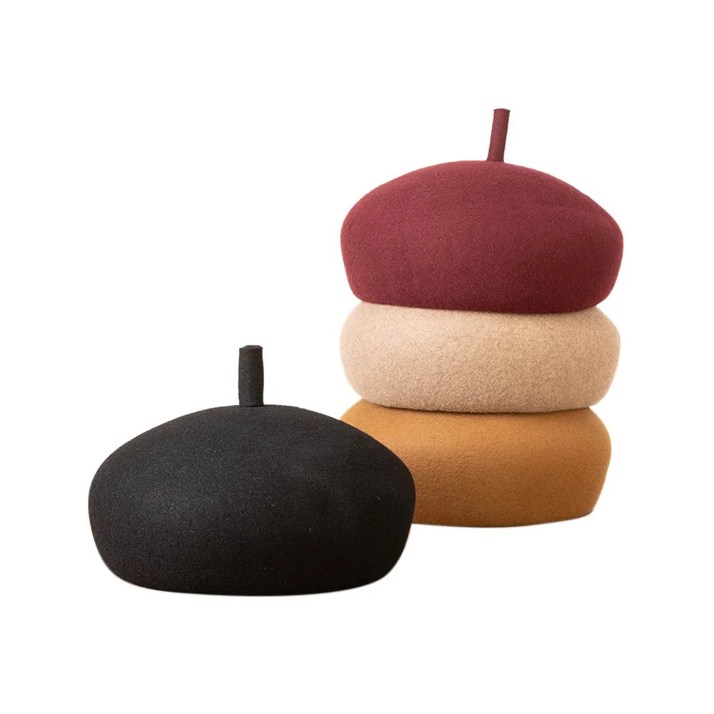 Autumn Winter Women's Fashion Casual Simple Plain Wool Felt Beret Artist Hat Concave Shape Trendy Hat Warm Wool Hat
Autumn Winter Women's Fashion Casual Simple Plain Wool Felt Beret Artist Hat Concave Shape Trendy Hat Warm Wool Hat