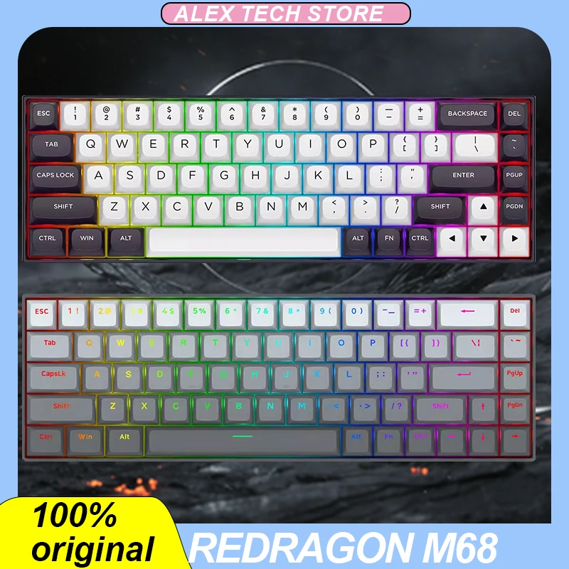 Механическая клавиатура Redragon M68, Регулируемый магнитный переключатель, динамическая клавиша Dks, популярный выбор, Rgb Pbt, E-Sports, Игровая клавиатура в подарок
Механическая клавиатура Redragon M68, Регулируемый магнитный переключатель, динамическая клавиша Dks, популярный выбор, Rgb Pbt, E-Sports, Игровая клавиатура в подарок