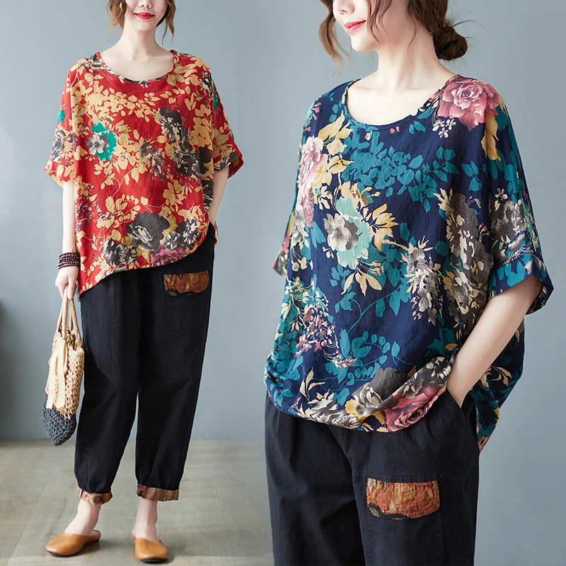 Свободная хлопково-льняная футболка ort Sve irt round Ne с принтом, женский топ с верхом и этническим узором, с цветочным узором, для поездок на работу
Свободная хлопково-льняная футболка ort Sve irt round Ne с принтом, женский топ с верхом и этническим узором, с цветочным узором, для поездок на работу