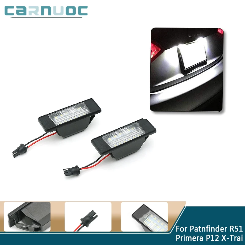 2Pcs/set For Nissan Qashqai X-Trail Primera P12 Car 18 Leds 12V License Plate Lights Plastic Accessories
2Pcs/set For Nissan Qashqai X-Trail Primera P12 Car 18 Leds 12V License Plate Lights Plastic Accessories