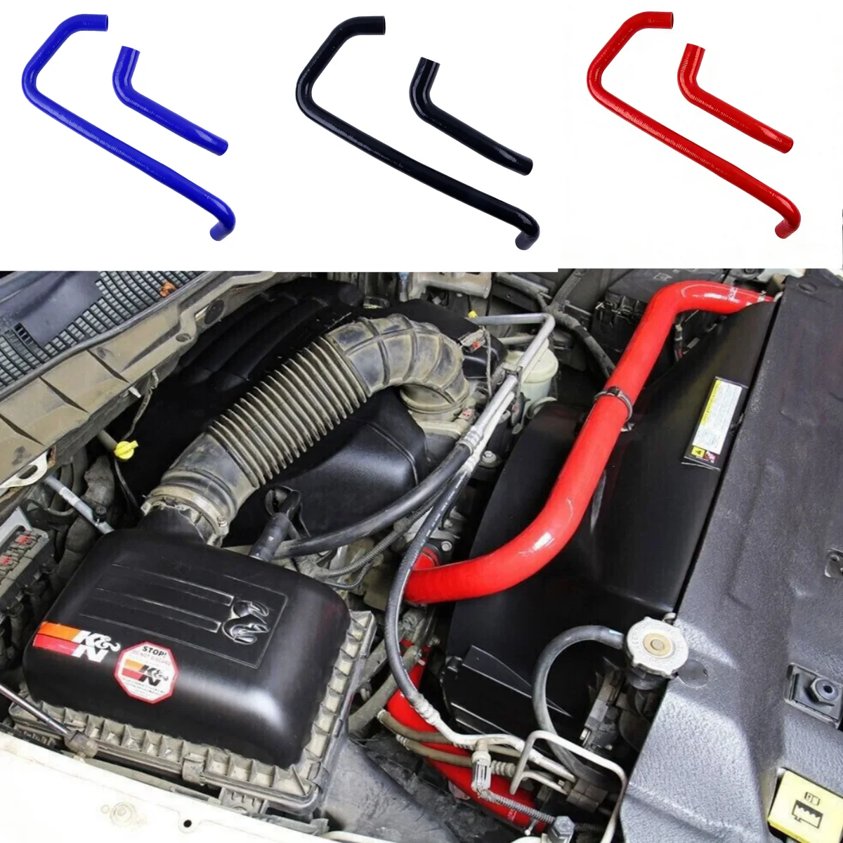 Silicone Radiator Hose Kit for Dodge 2010 2011 2012 2013 2014 Ram Pickup 5.7L V8 Hemi
Silicone Radiator Hose Kit for Dodge 2010 2011 2012 2013 2014 Ram Pickup 5.7L V8 Hemi