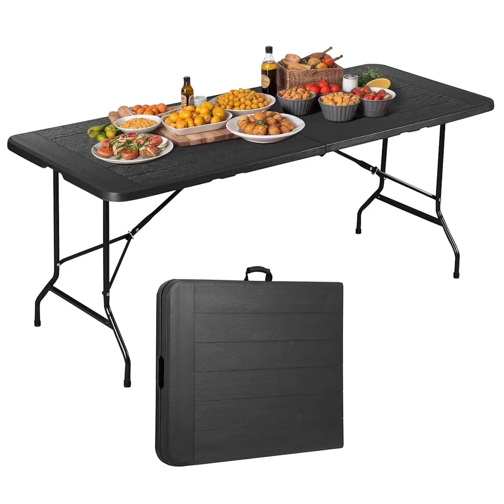 Indoor Outdoor Heavy Duty Plastic Folding Table Portable Picnic Table Fold-In-Half Utility Table W/Handle And Steel Legs For
Indoor Outdoor Heavy Duty Plastic Folding Table Portable Picnic Table Fold-In-Half Utility Table W/Handle And Steel Legs For