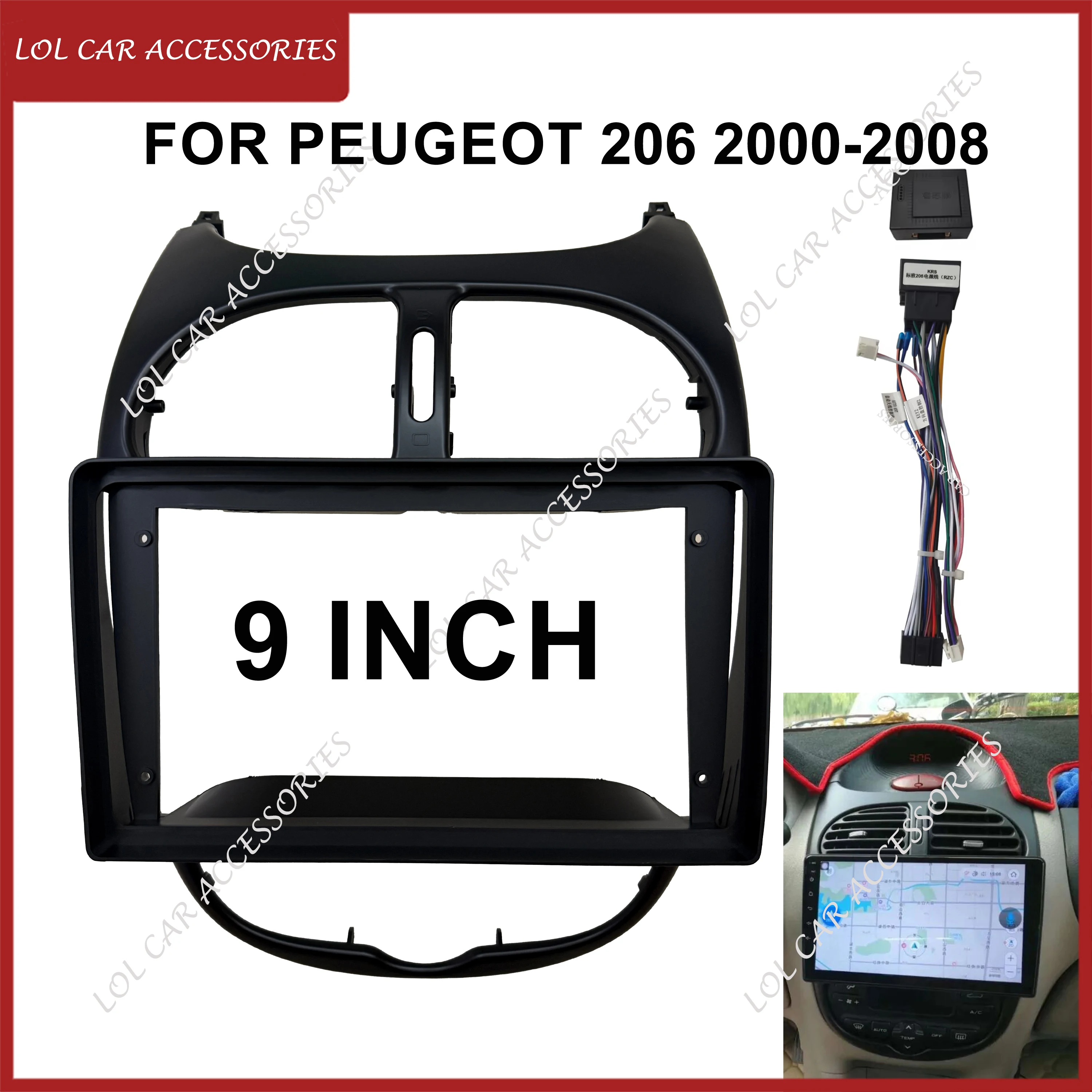 LCA 9 INCH For Peugeot 206 2000-2008 Car Radio Android MP5 Player Casing Frame 2Din Head Unit Fascia Stereo Panel Dash Cover
LCA 9 INCH For Peugeot 206 2000-2008 Car Radio Android MP5 Player Casing Frame 2Din Head Unit Fascia Stereo Panel Dash Cover