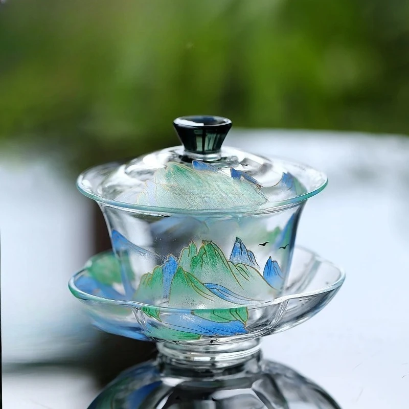 Чайная чаша-гайвань из высокопрочного боросиликатного стекла, 100 мл, термостойкая, с крышкой, набор для заваривания чая, подарок
Чайная чаша-гайвань из высокопрочного боросиликатного стекла, 100 мл, термостойкая, с крышкой, набор для заваривания чая, подарок