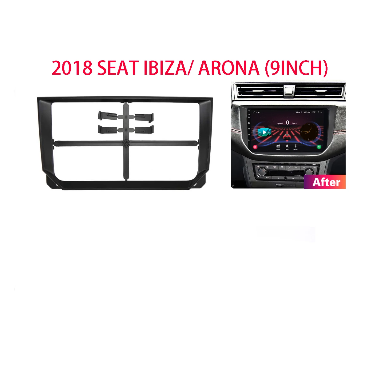 9 inch Car Radio Fascias For Seat Ibiza Arona 2018 Dashboard Frame Installation Panel DVD GPS Android Player Frame
9 inch Car Radio Fascias For Seat Ibiza Arona 2018 Dashboard Frame Installation Panel DVD GPS Android Player Frame