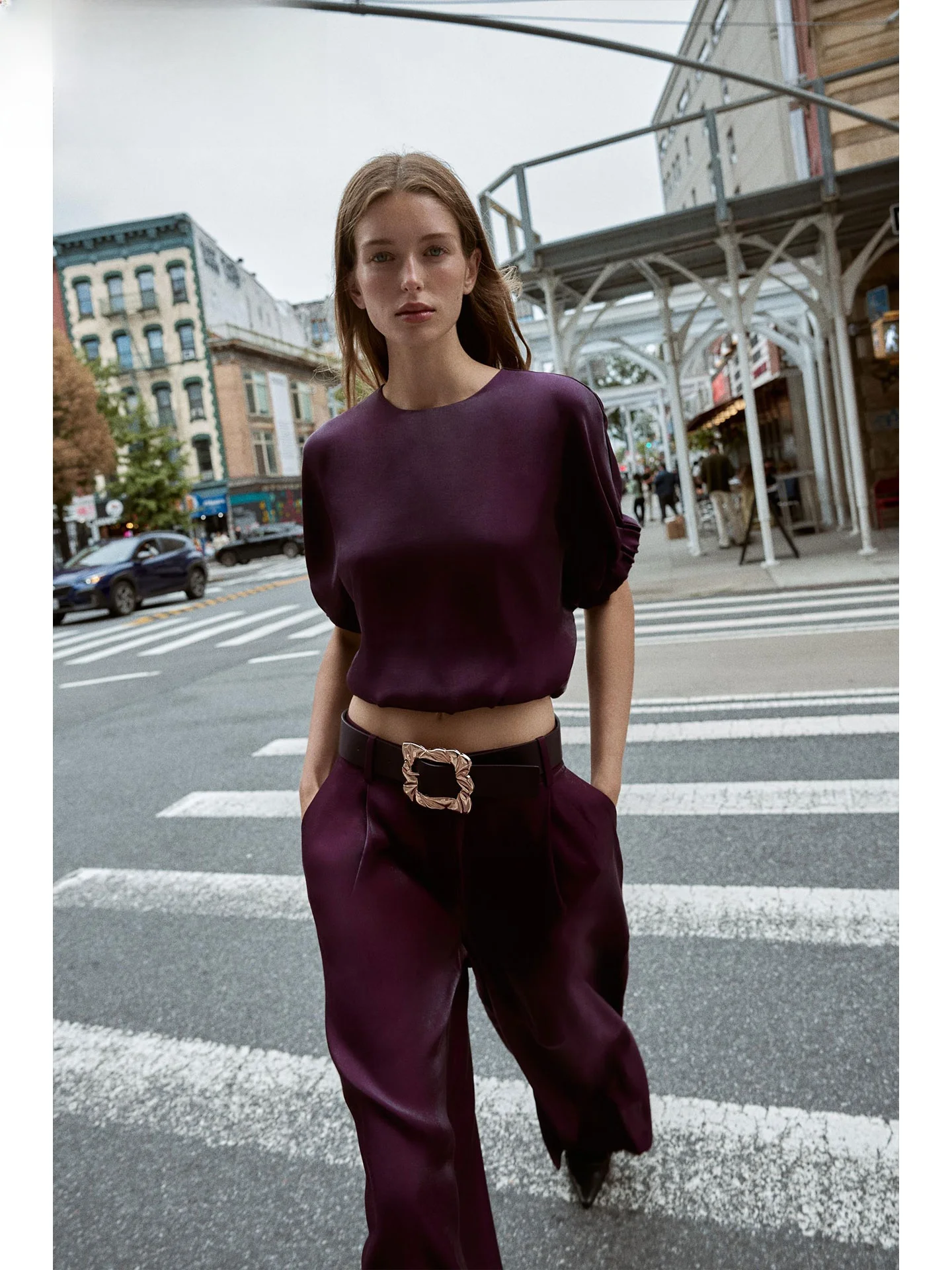 Fashionable Loose Pants Women's High Waist Wide Leg Casual Trousers with Belt Satin Material Autumn New Style 2025
Fashionable Loose Pants Women's High Waist Wide Leg Casual Trousers with Belt Satin Material Autumn New Style 2025