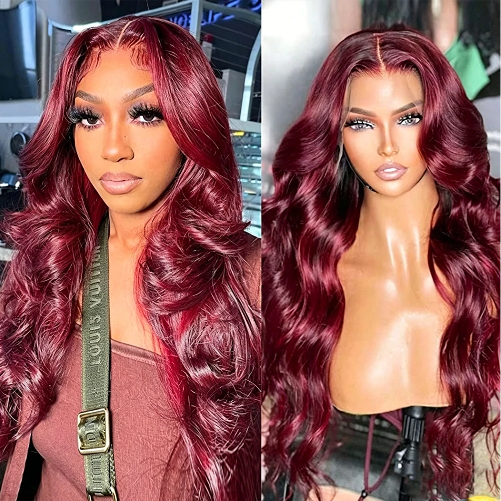 180 Density 99j Burgundy 13x4 Hd Transparent Lace Front Body Wave Wig Human Hair Pre Plucked Natural Hairline With Baby Hair
180 Density 99j Burgundy 13x4 Hd Transparent Lace Front Body Wave Wig Human Hair Pre Plucked Natural Hairline With Baby Hair