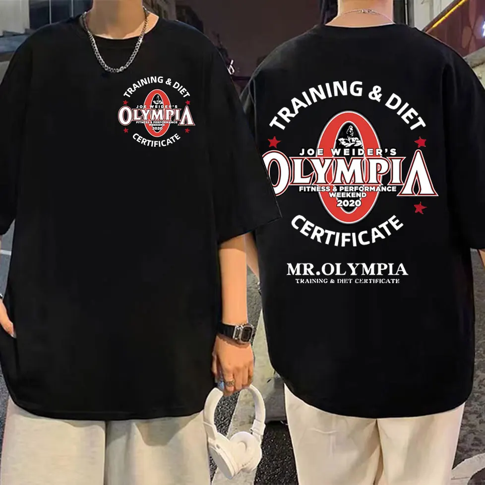 Training Diet Certifiate Olympla Champions T-shirt Gym Fitness Pump Cover T Shirt High Quality Fashion Oversized T-shirts Unisex
Training Diet Certifiate Olympla Champions T-shirt Gym Fitness Pump Cover T Shirt High Quality Fashion Oversized T-shirts Unisex