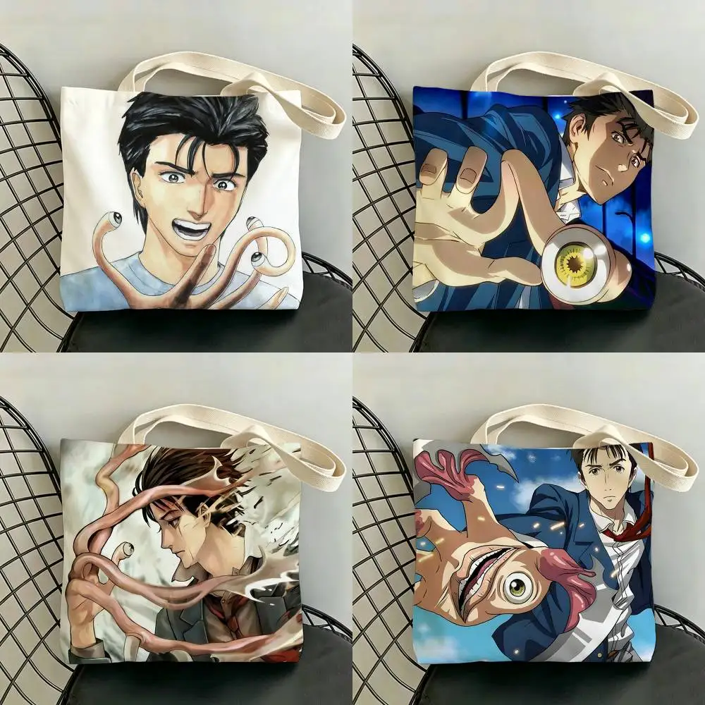 Anime P-Parasyte Storage Bags Double-Sided Print Large Tote Bag Durable Beach Picnic Foldable Gift Eco
Anime P-Parasyte Storage Bags Double-Sided Print Large Tote Bag Durable Beach Picnic Foldable Gift Eco