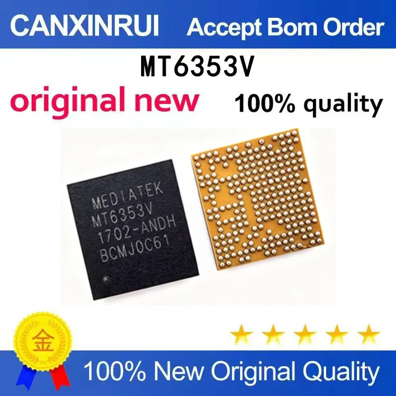 (5-100 pieces)Brand new original MT6353V packaged BGA charging management chip
(5-100 pieces)Brand new original MT6353V packaged BGA charging management chip