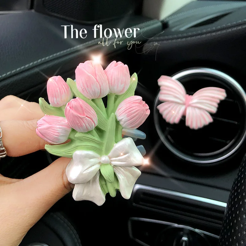 Creative Hydrangea Tulip Car Air Freshener Car Perfume Clip Peach Blossom Aroma Diffuser Car Air Outlet Fragrance Decoration 
Creative Hydrangea Tulip Car Air Freshener Car Perfume Clip Peach Blossom Aroma Diffuser Car Air Outlet Fragrance Decoration